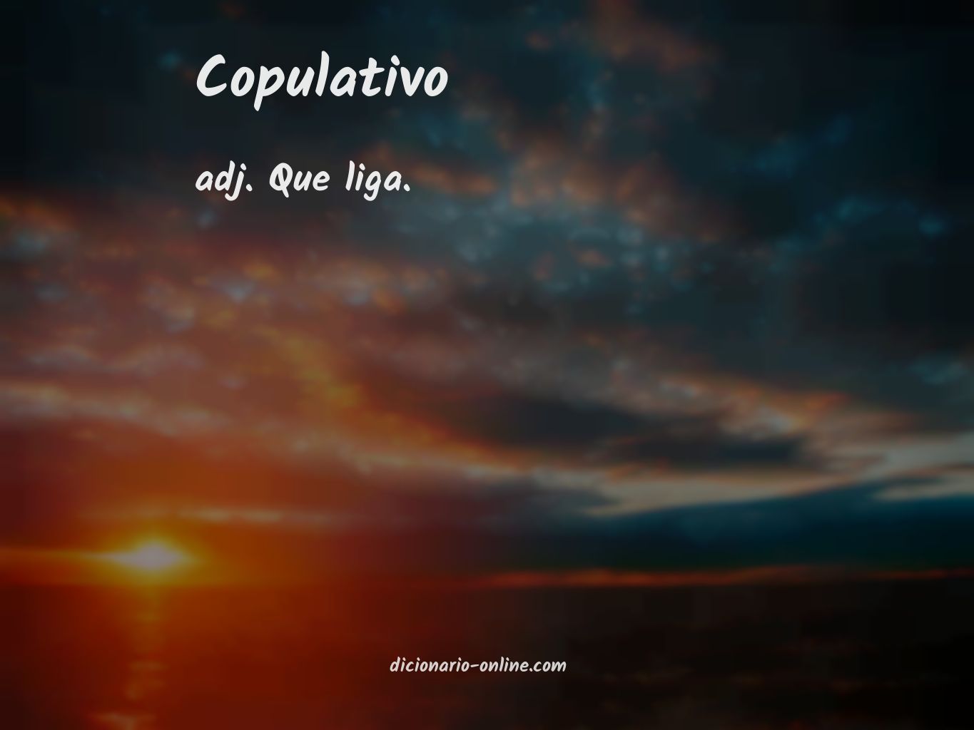 Significado de copulativo