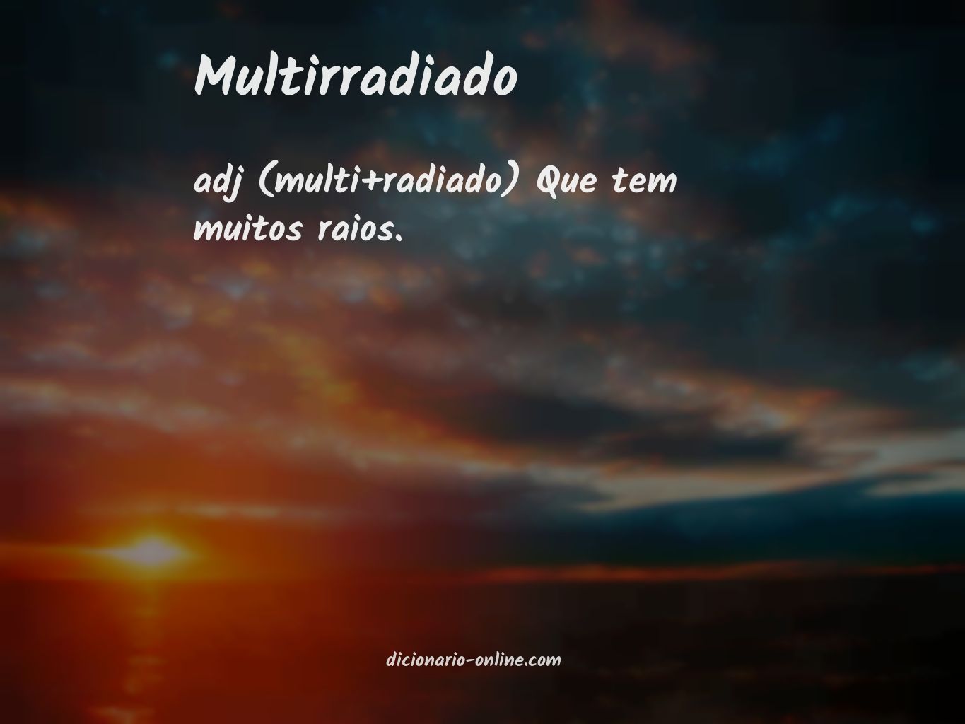 Significado de multirradiado