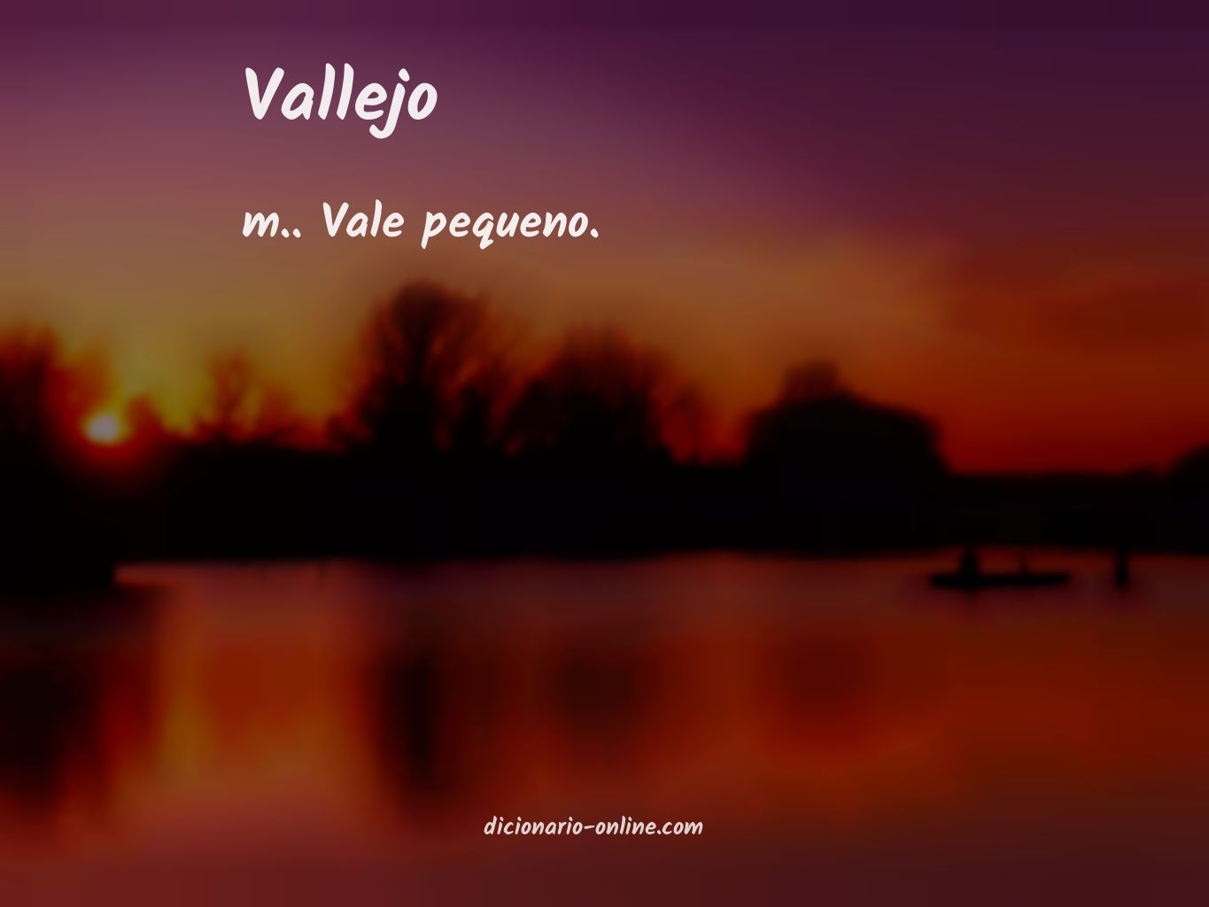 Significado de vallejo