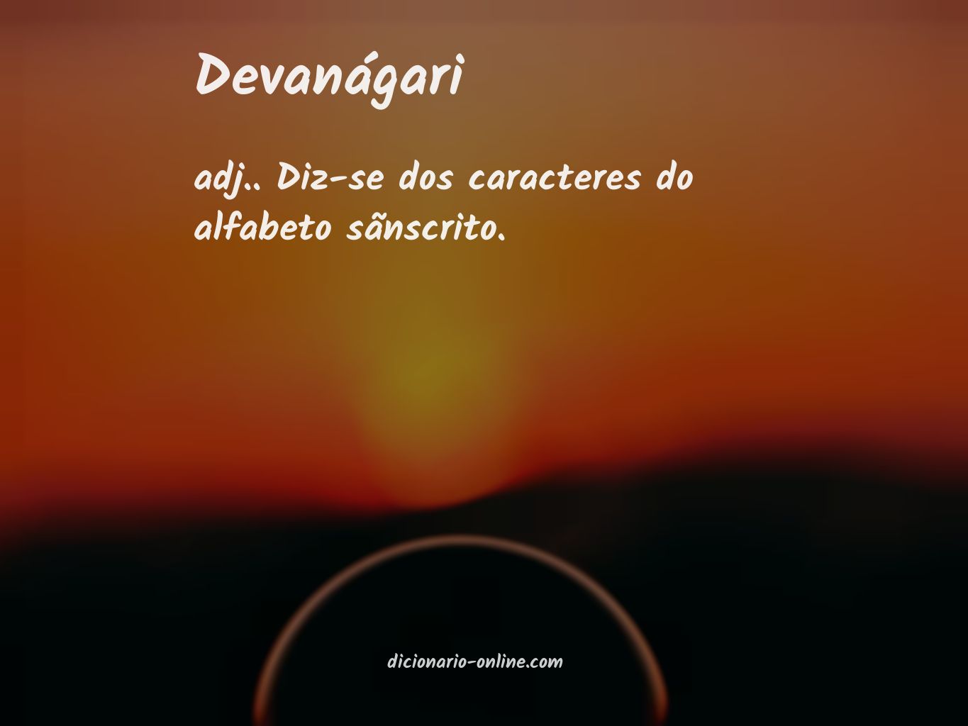 Significado de devanágari