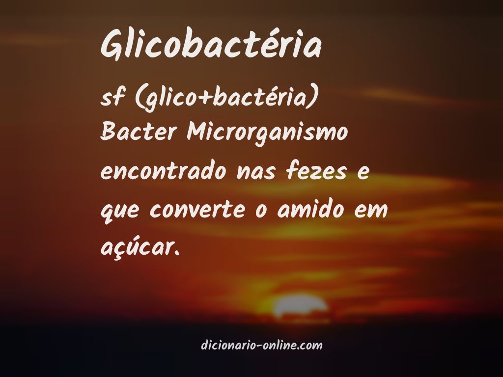 Significado de glicobactéria