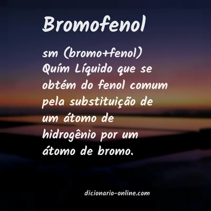 Significado de bromofenol