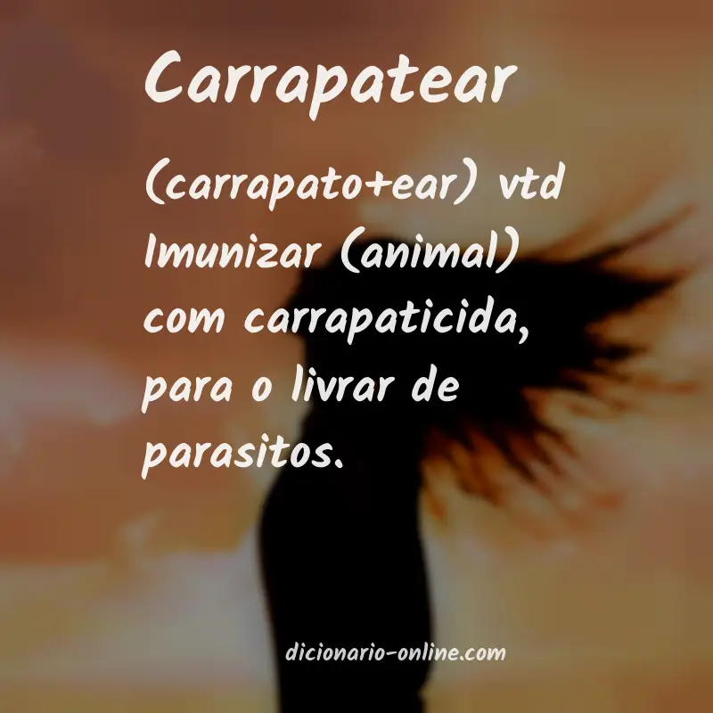 Significado de carrapatear