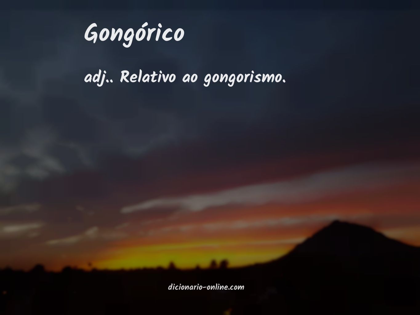 Significado de gongórico