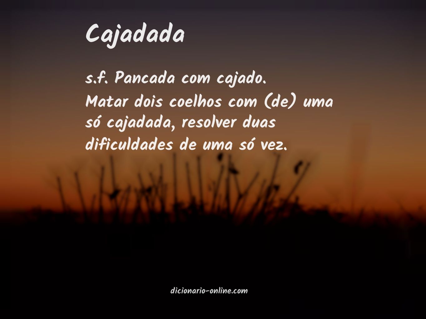 Significado de cajadada