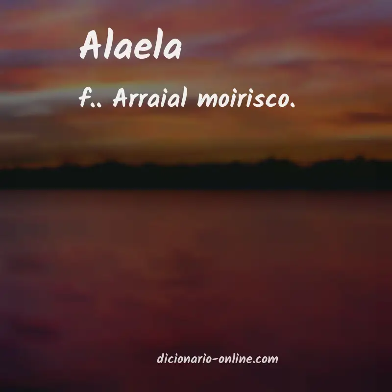Significado de alaela