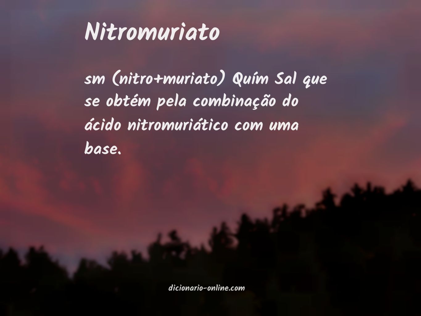 Significado de nitromuriato