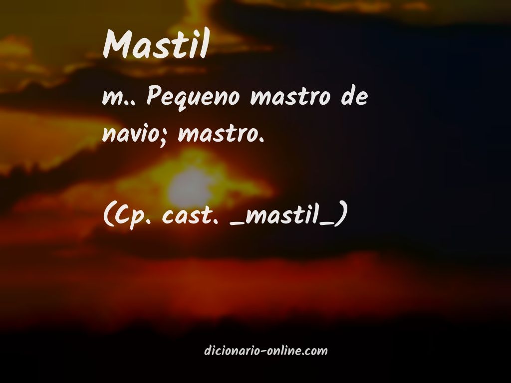 Significado de mastil