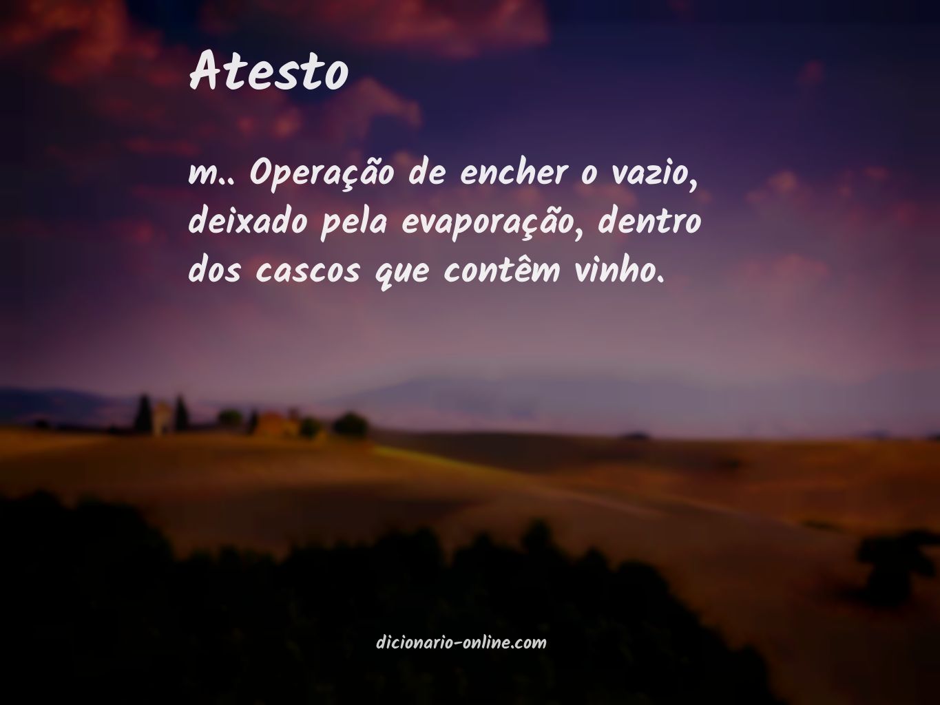 Significado de atesto