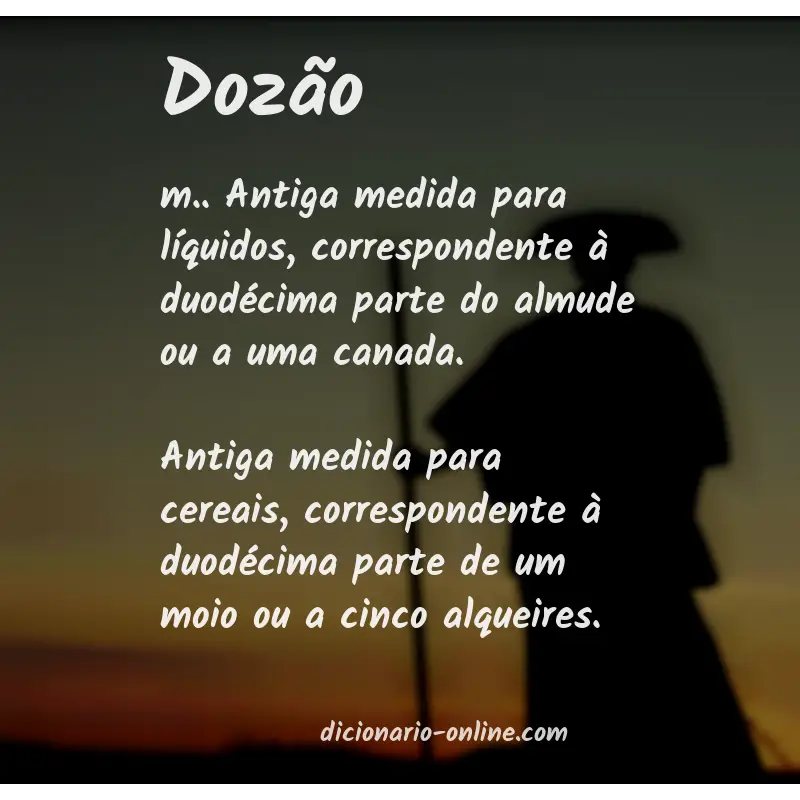 Significado de dozão