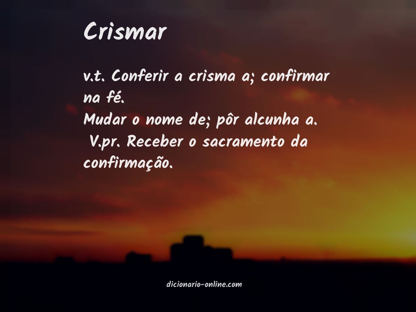 Significado de crismar