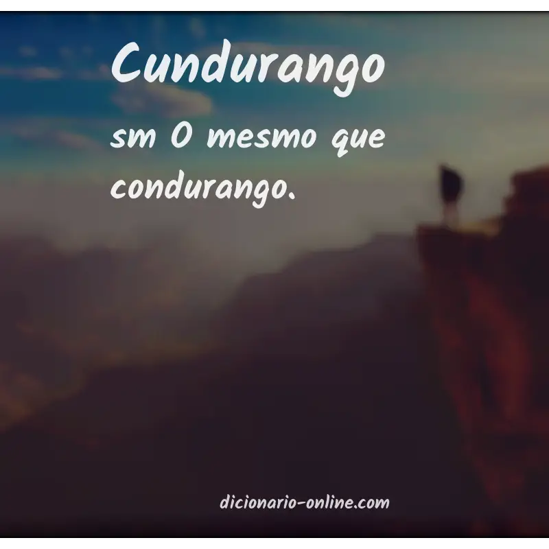 Significado de cundurango