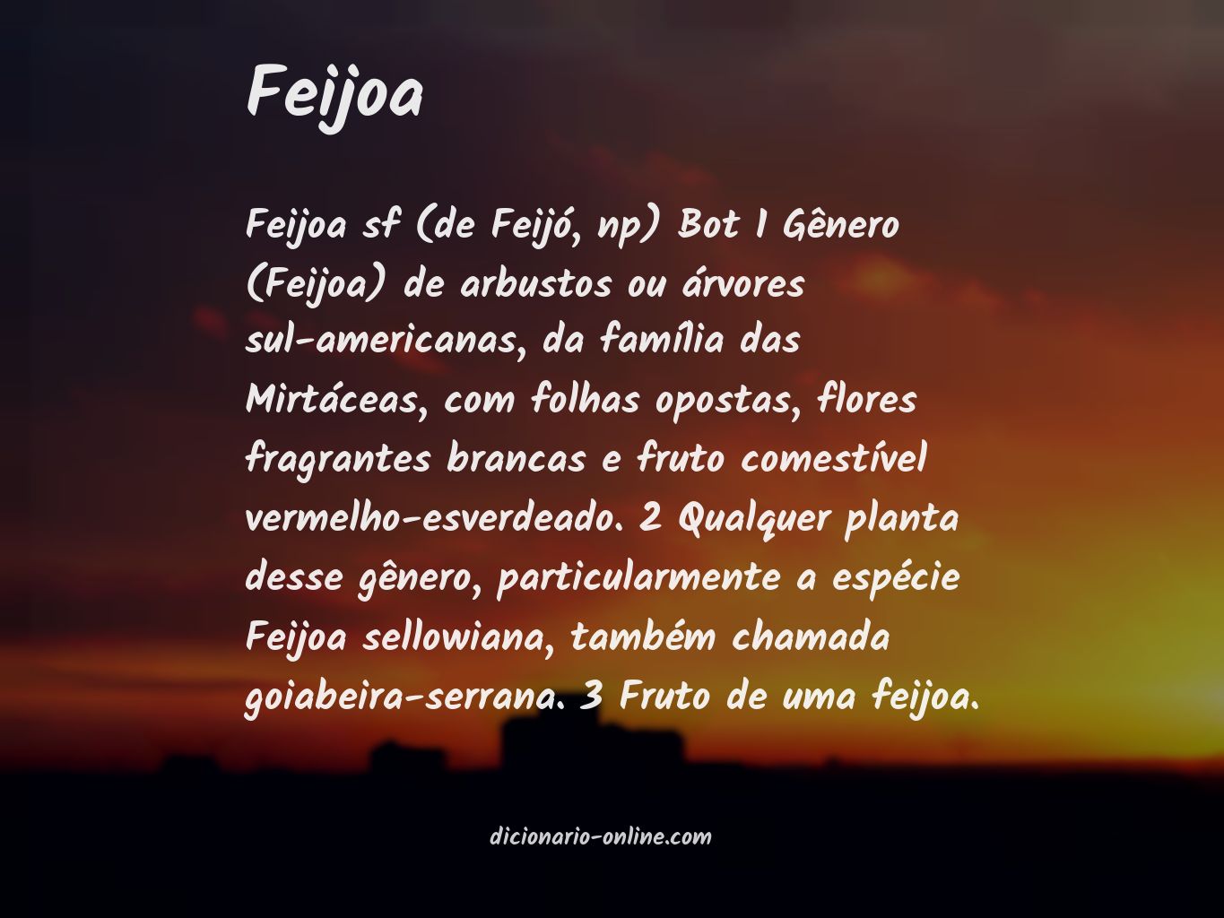 Significado de feijoa