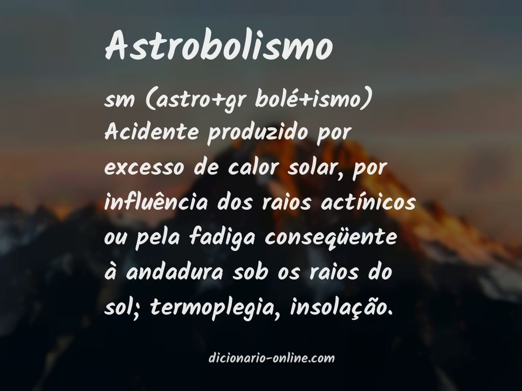 Significado de astrobolismo