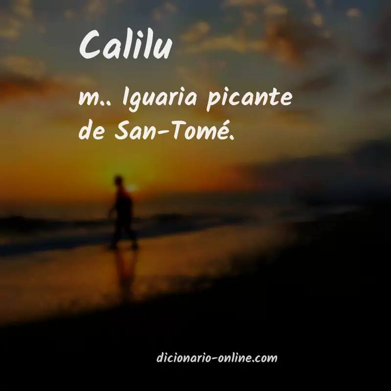 Significado de calilu