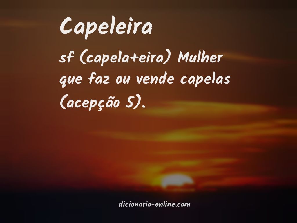 Significado de capeleira