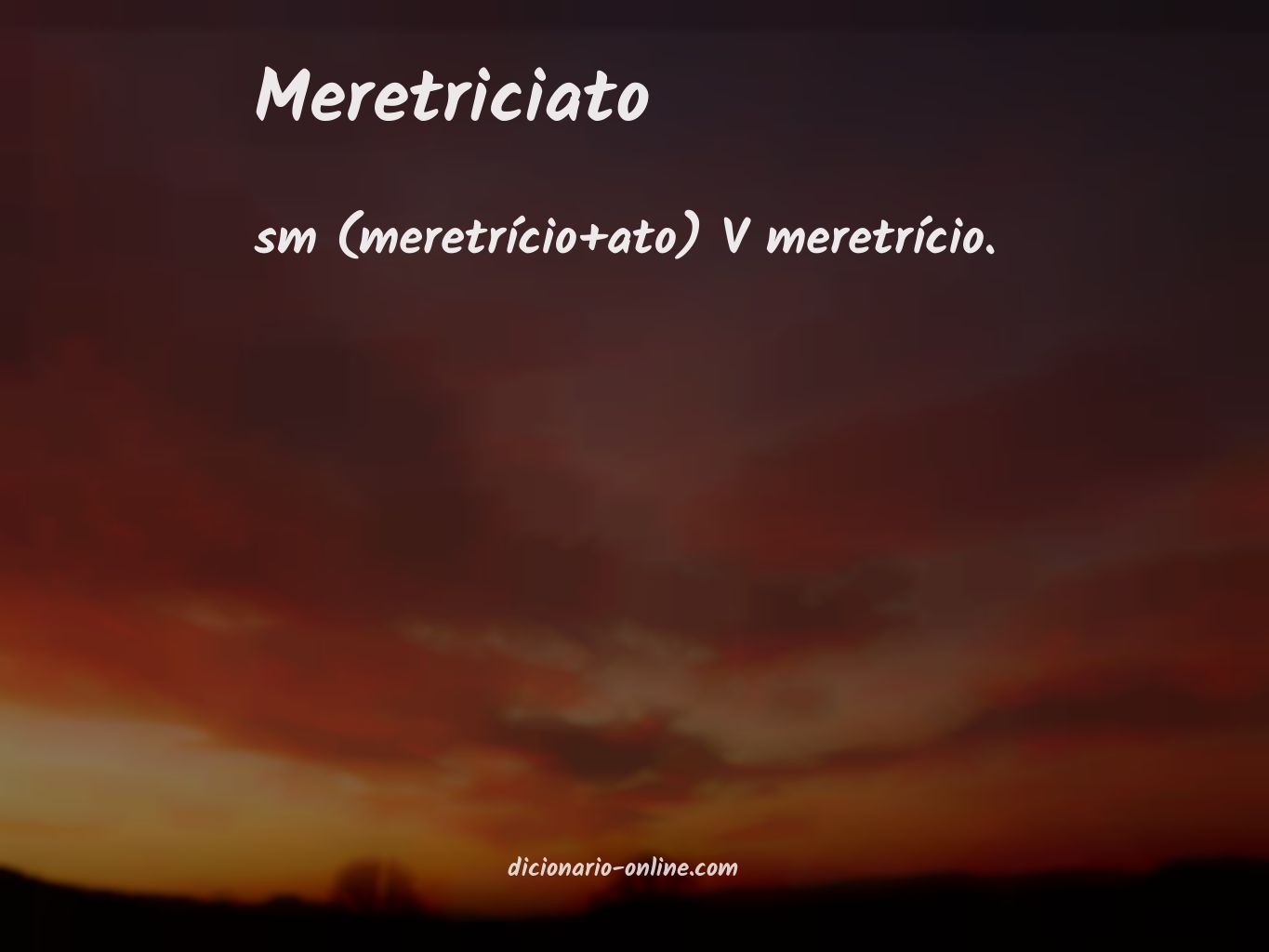 Significado de meretriciato