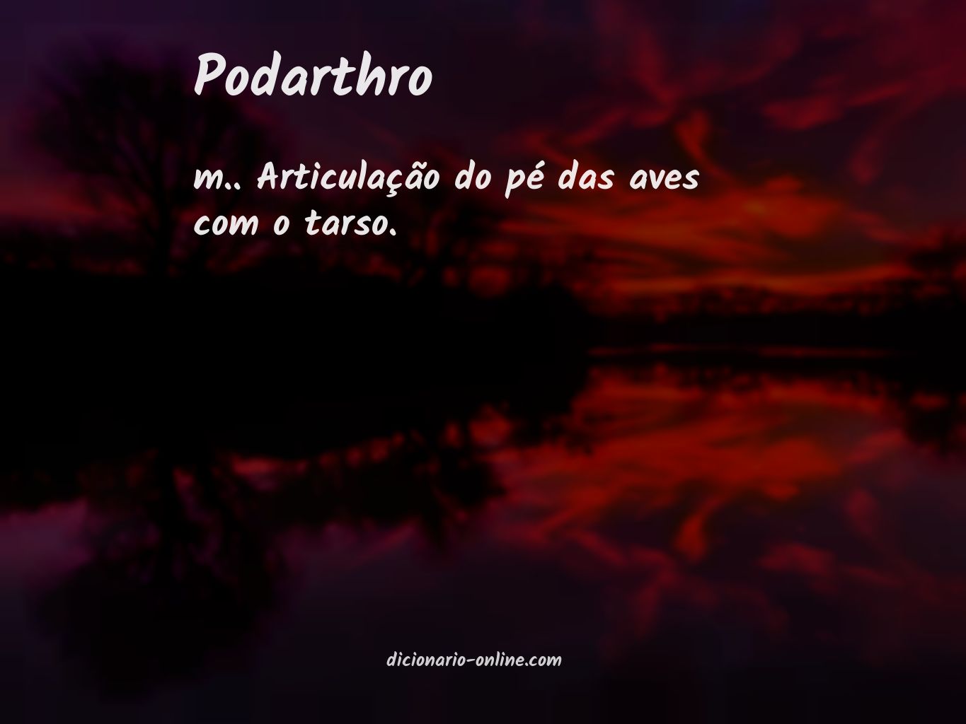 Significado de podarthro