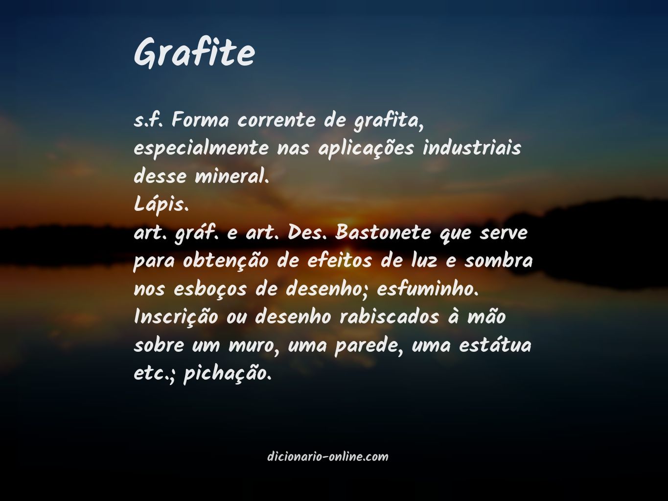 Significado de grafite