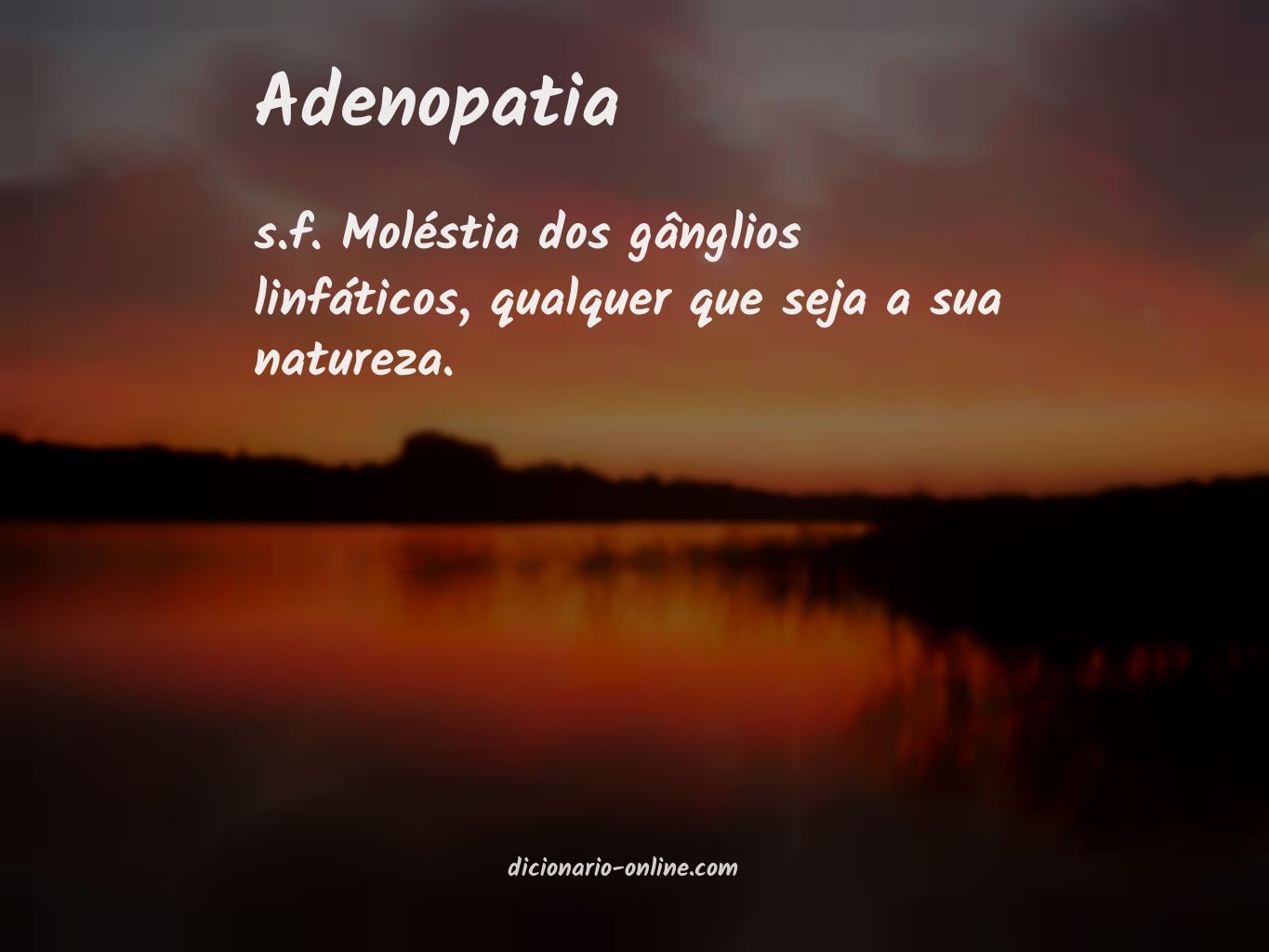 Significado de adenopatia