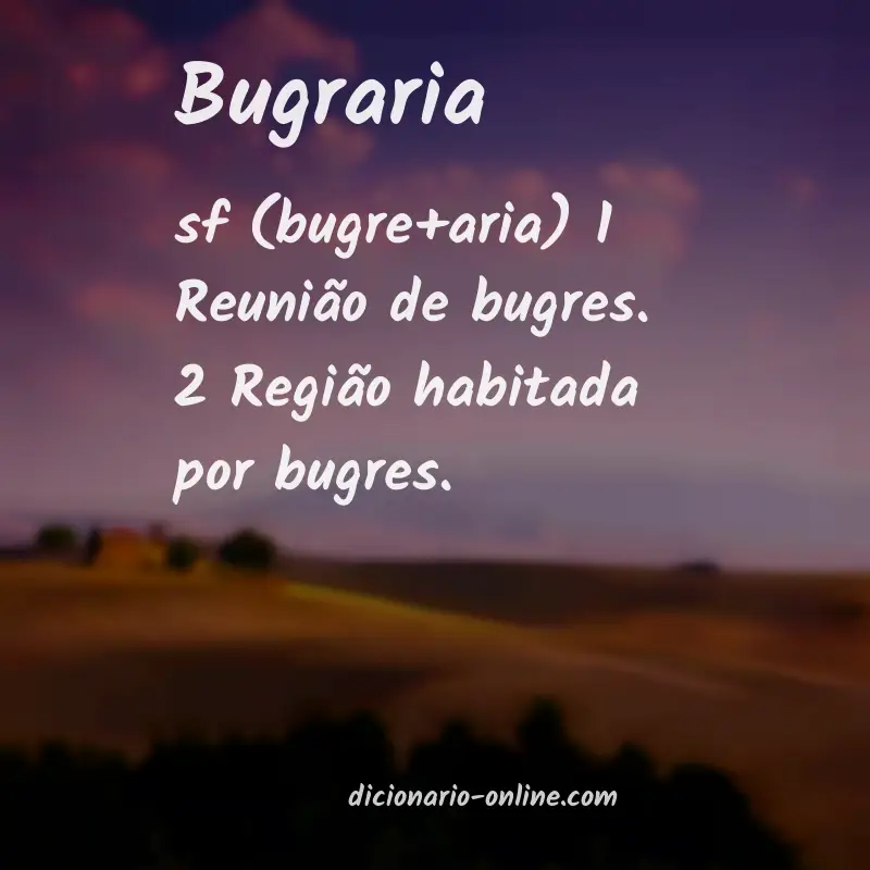 Significado de bugraria