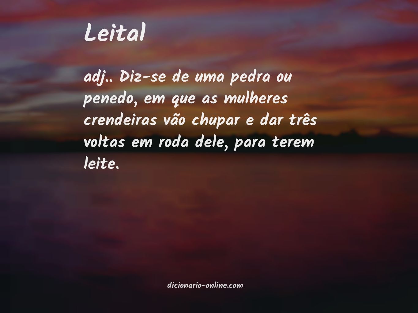 Significado de leital