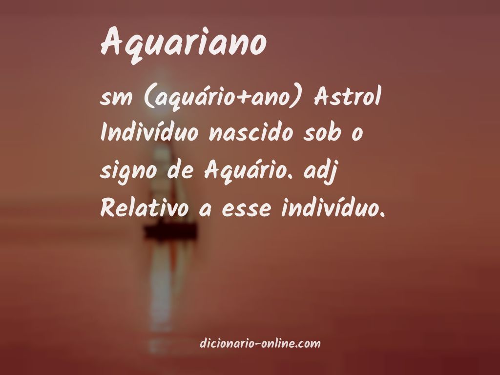 Significado de aquariano