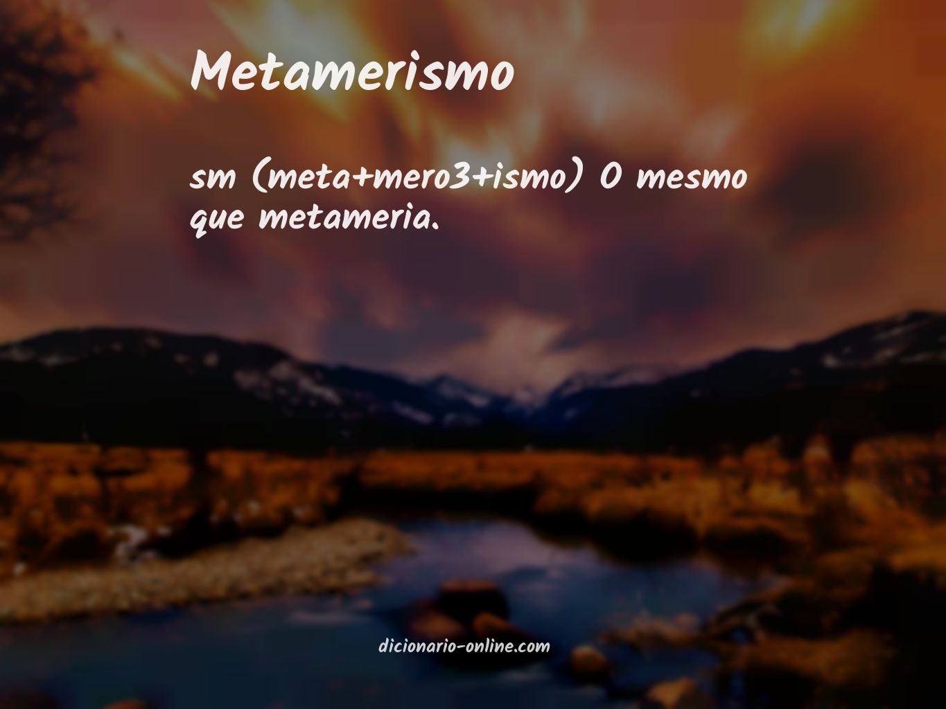 Significado de metamerismo