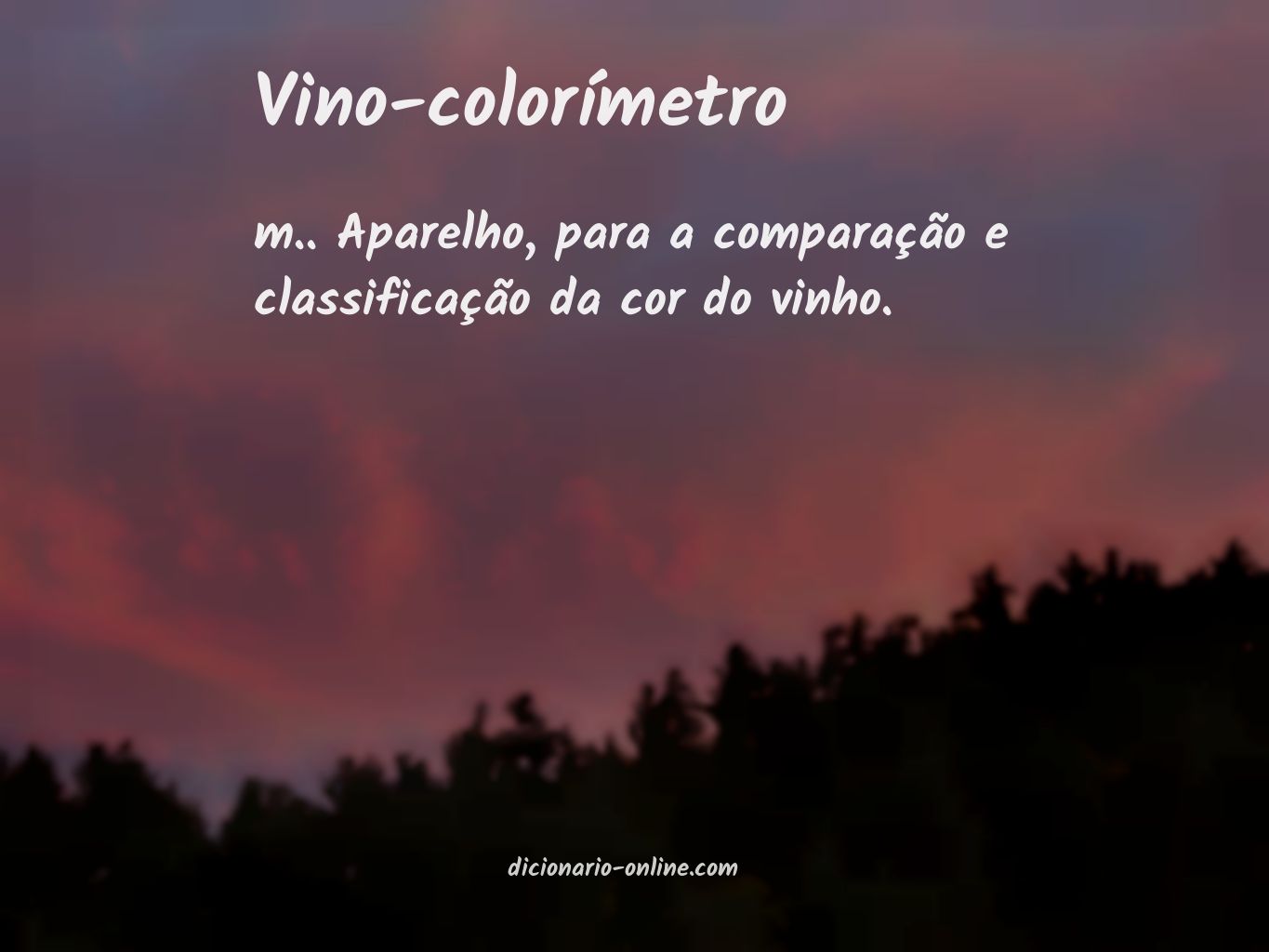 Significado de vino-colorímetro