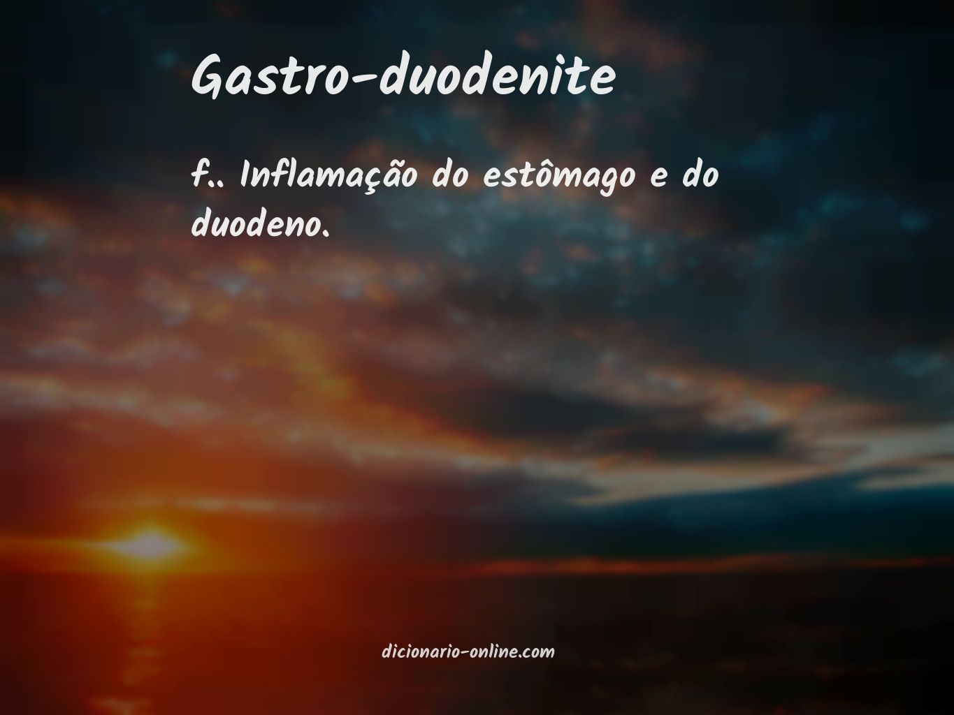 Significado de gastro-duodenite