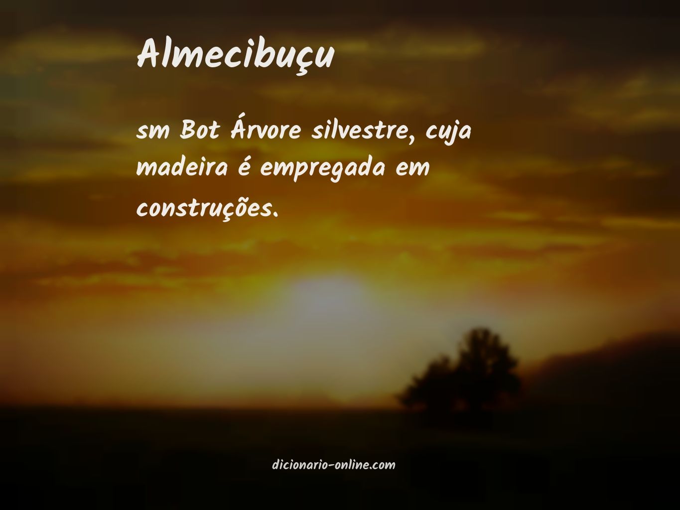 Significado de almecibuçu