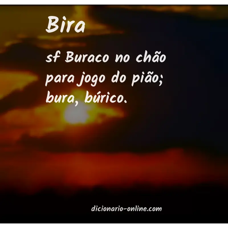 Significado de bira