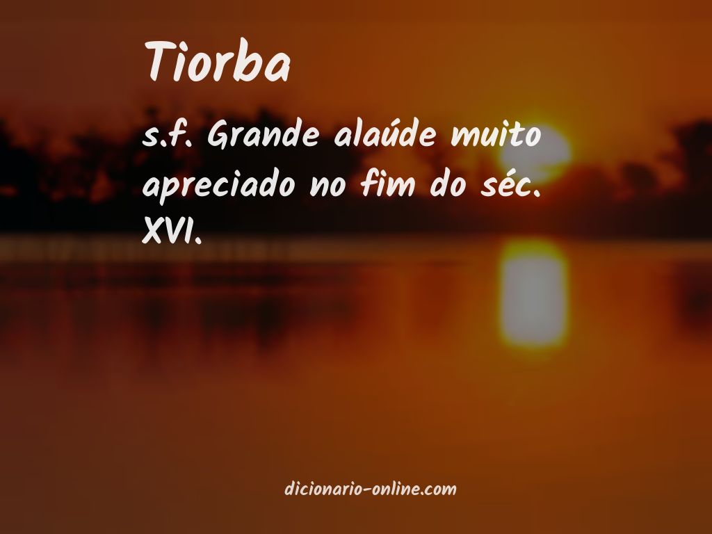 Significado de tiorba