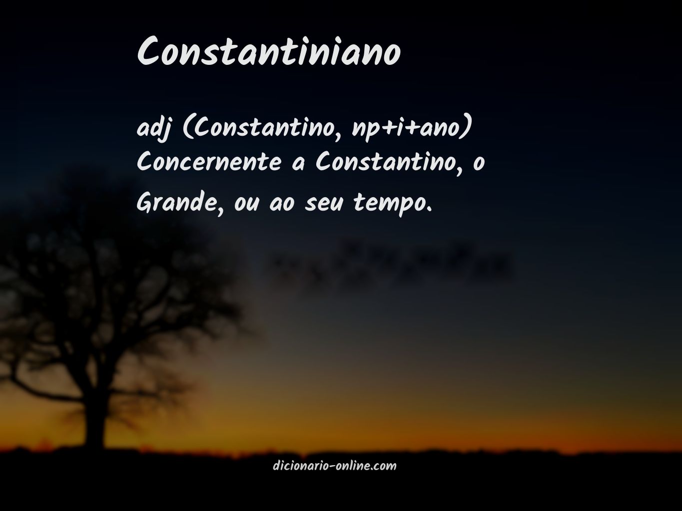 Significado de constantiniano
