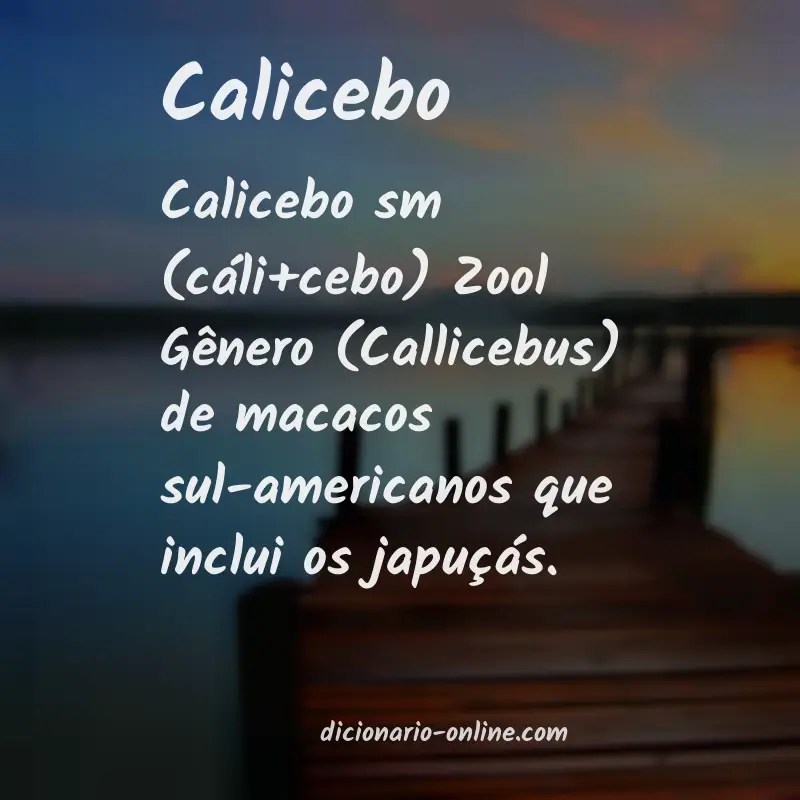 Significado de calicebo