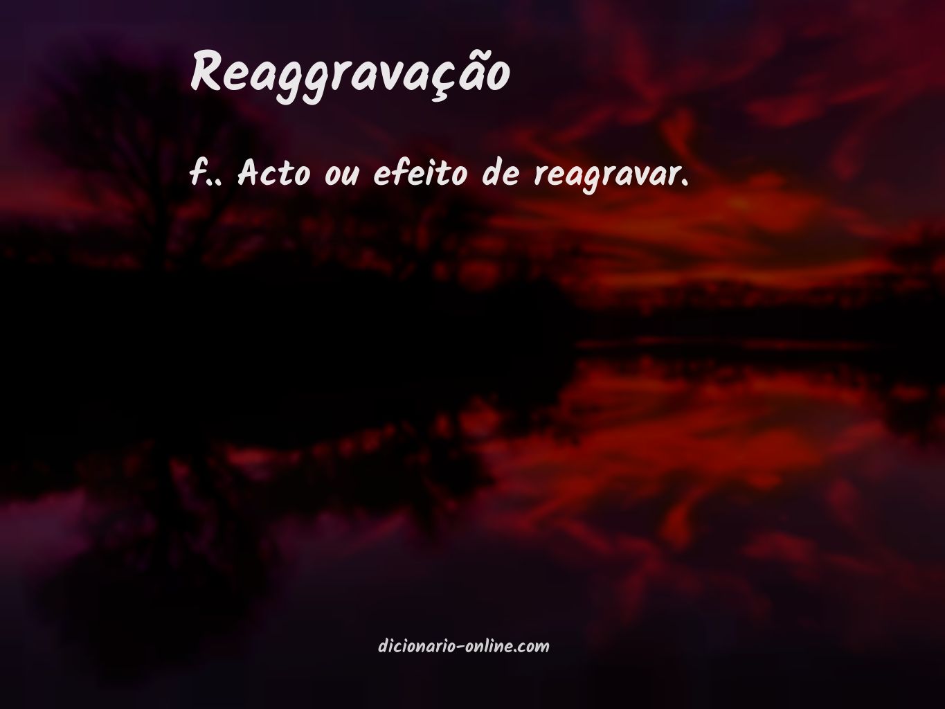 Significado de reaggravação