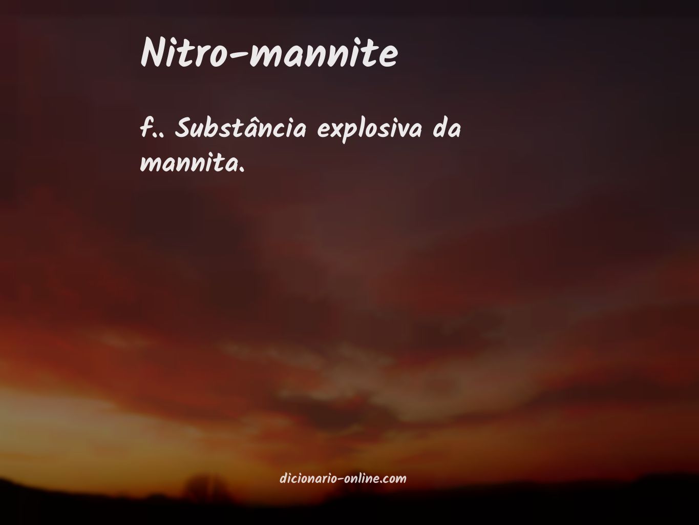 Significado de nitro-mannite