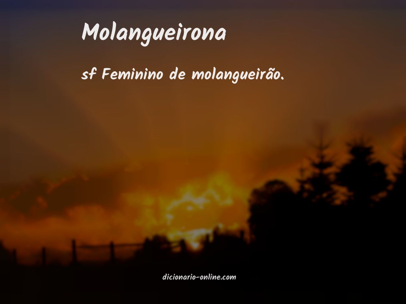 Significado de molangueirona