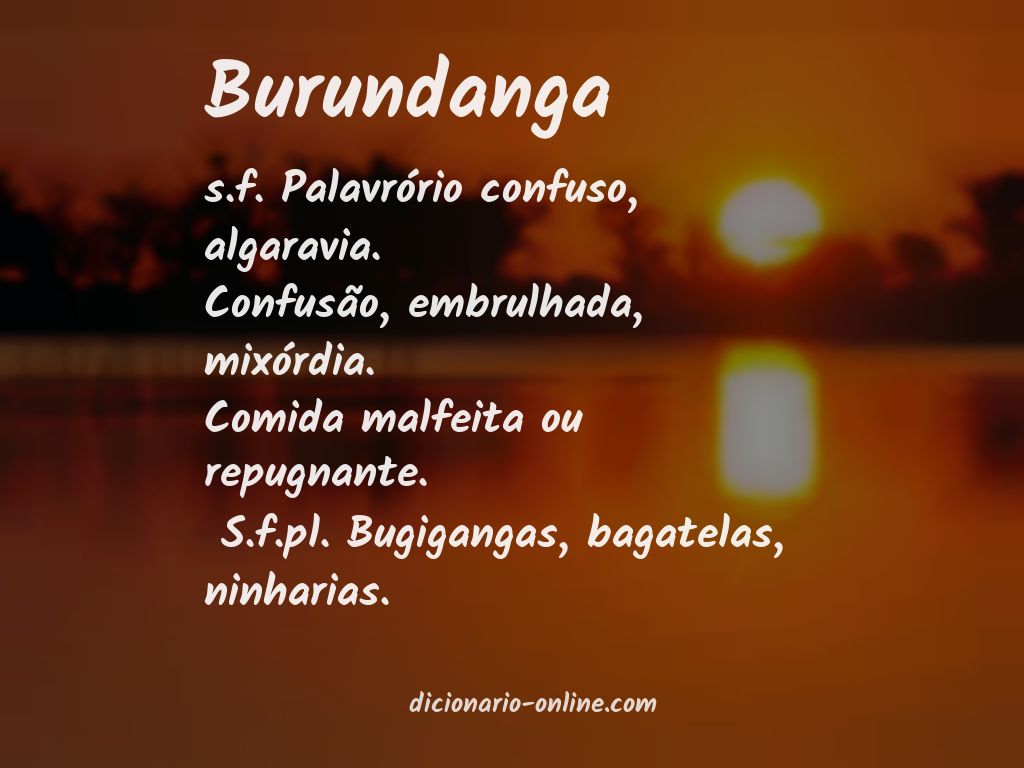 Significado de burundanga