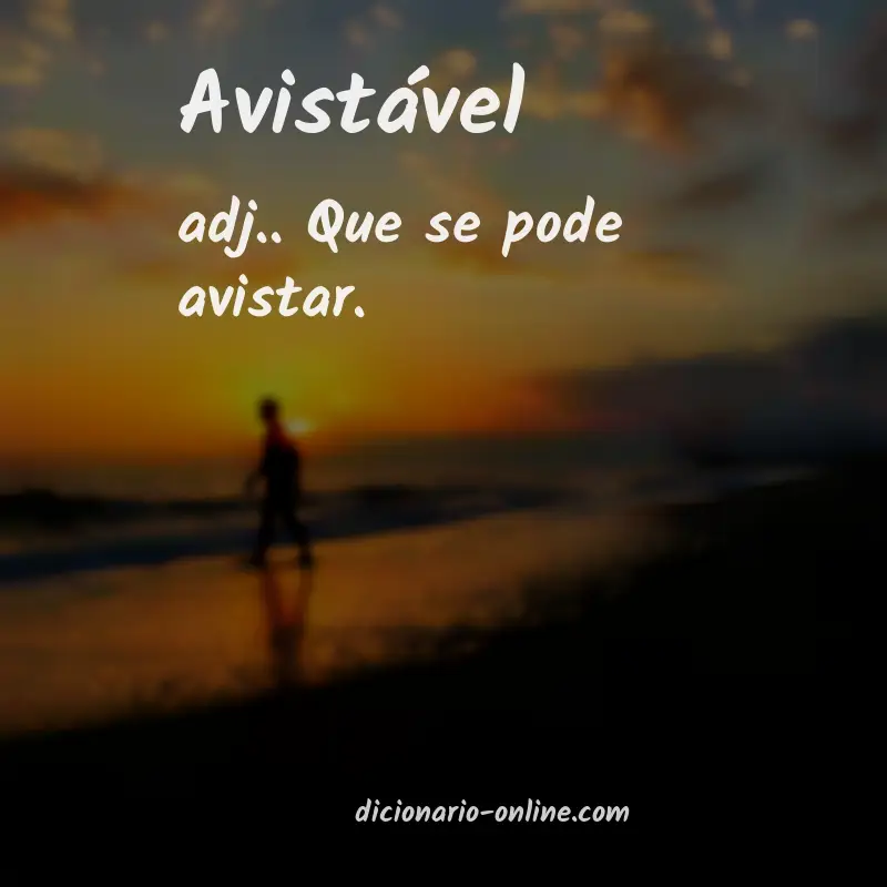 Significado de avistável