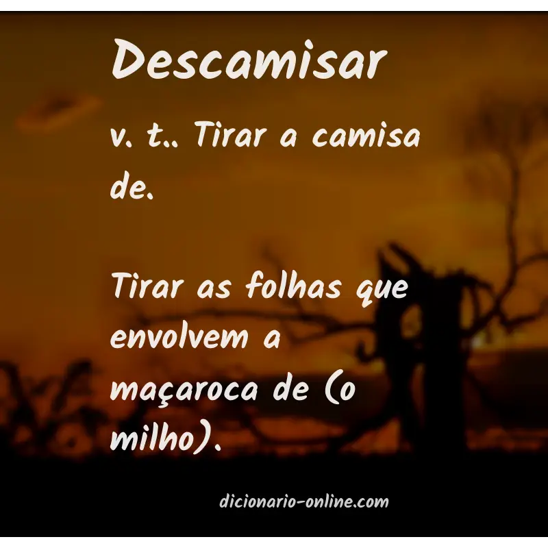 Significado de descamisar