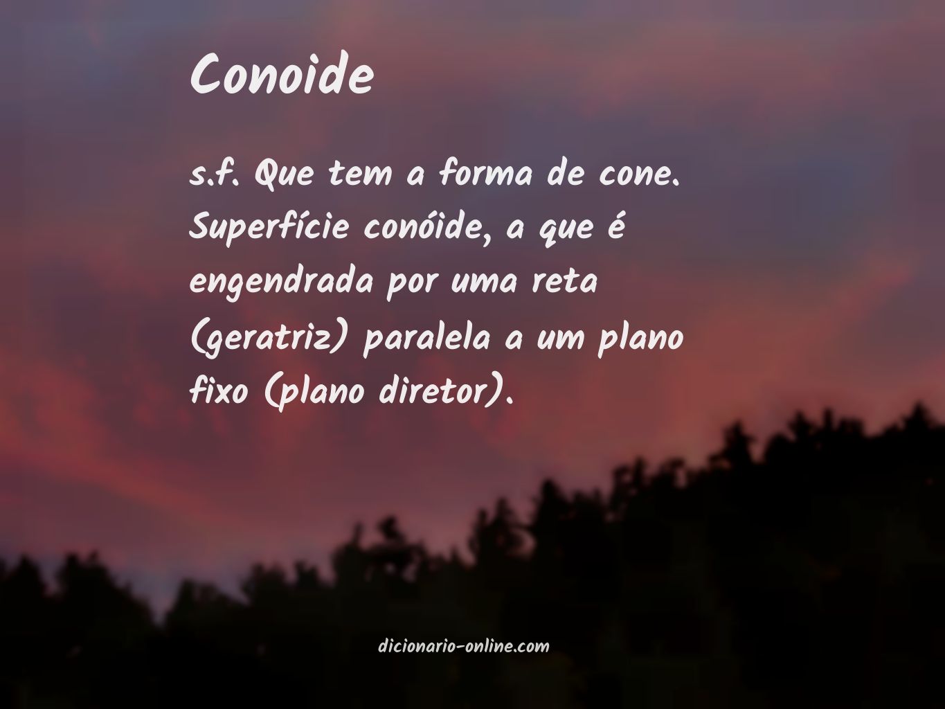 Significado de conoide