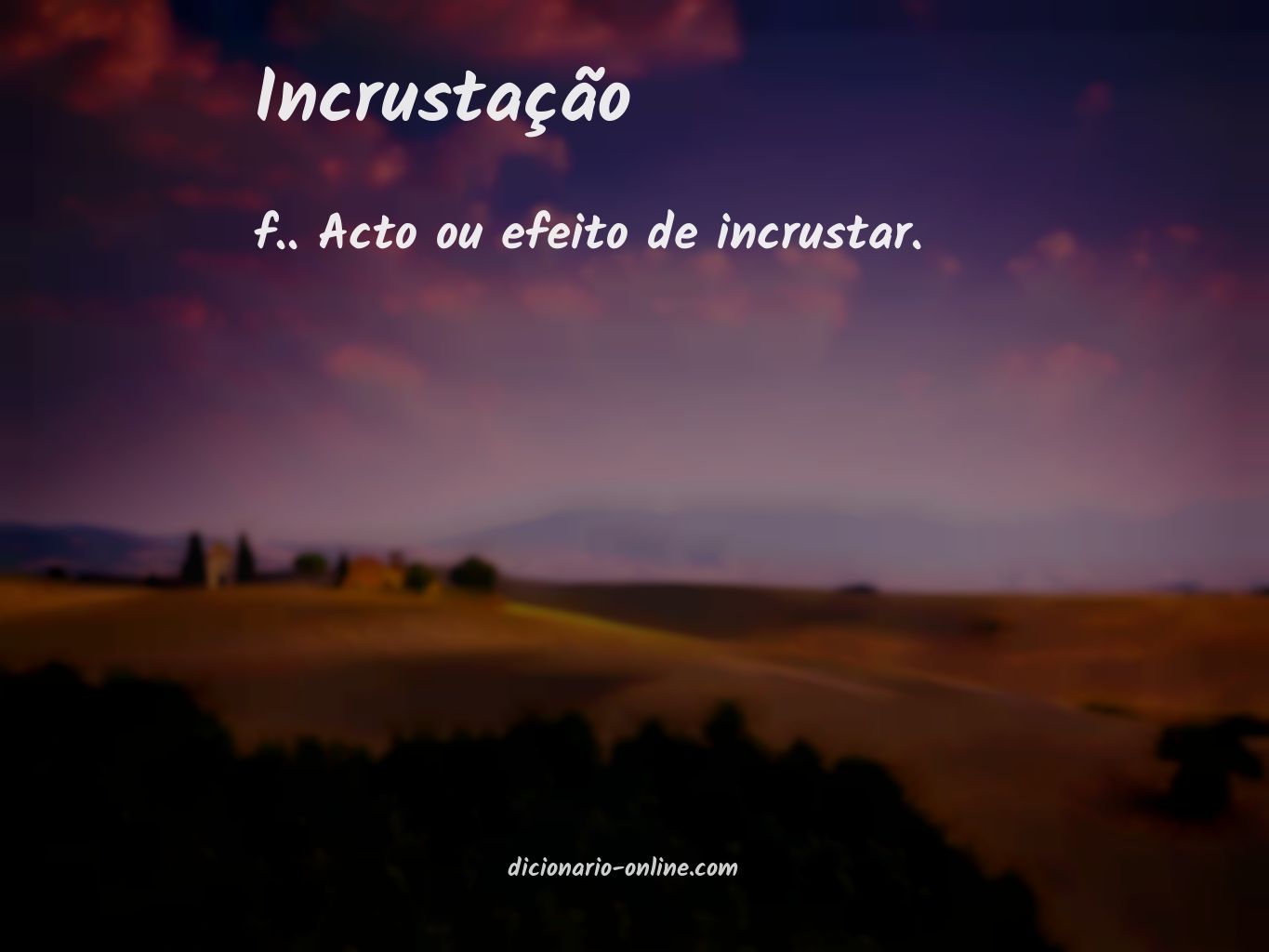 Significado de incrustação