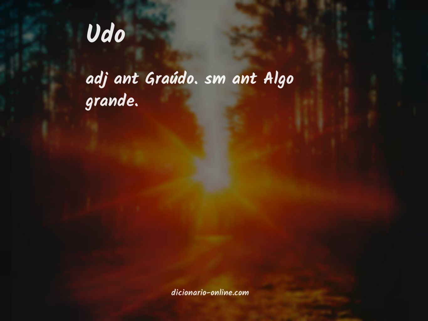 Significado de udo