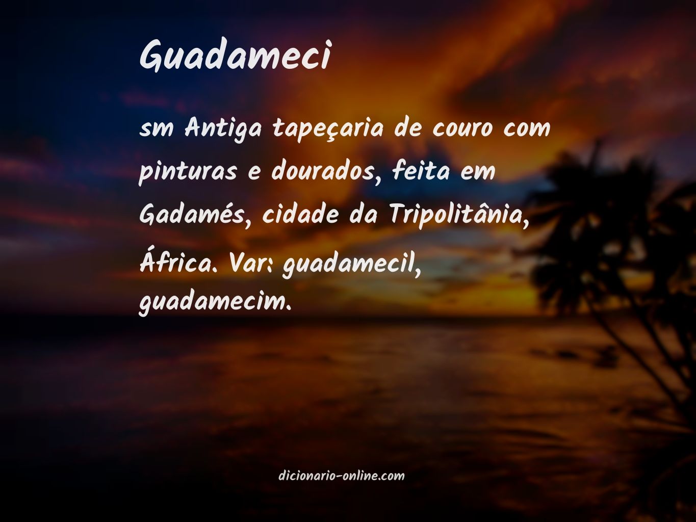 Significado de guadameci