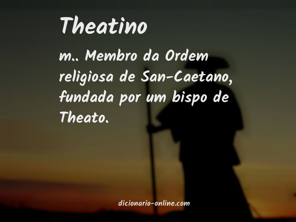 Significado de theatino