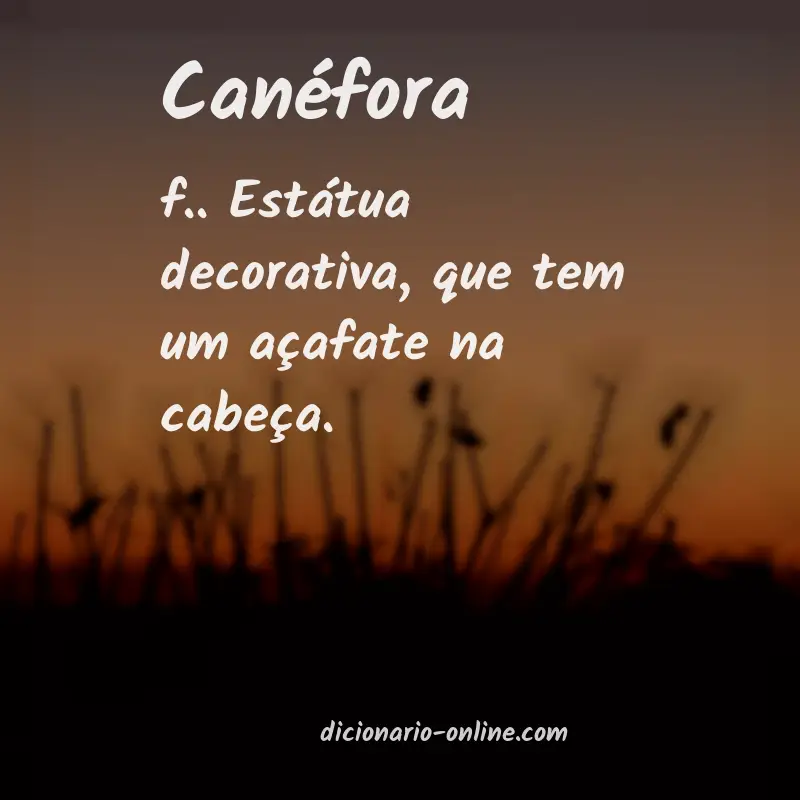 Significado de canéfora