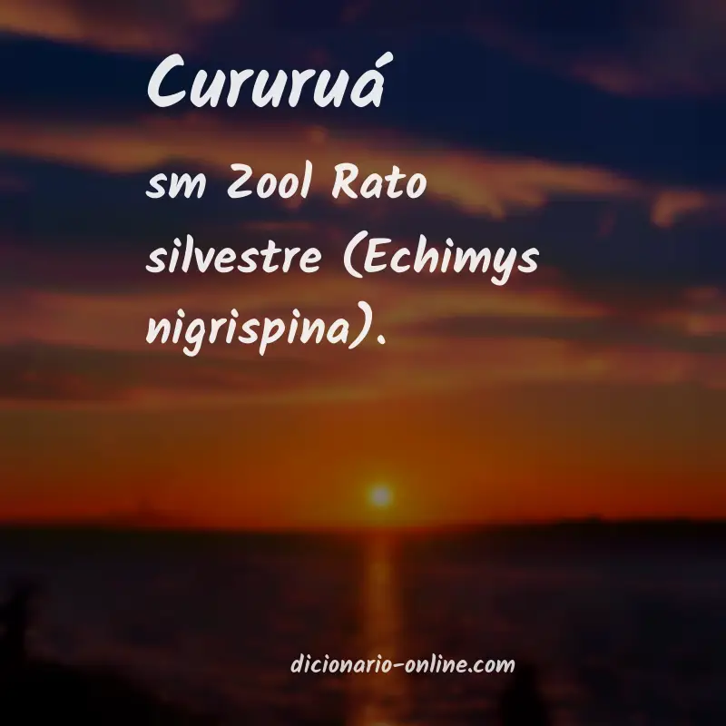 Significado de cururuá
