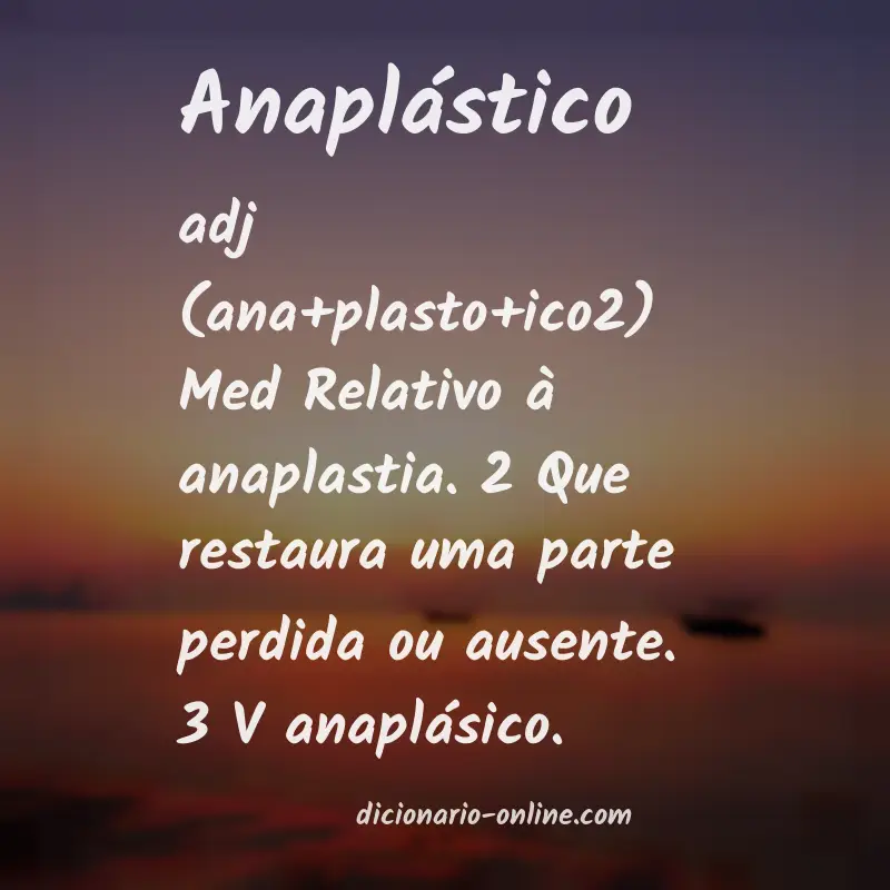 Significado de anaplástico