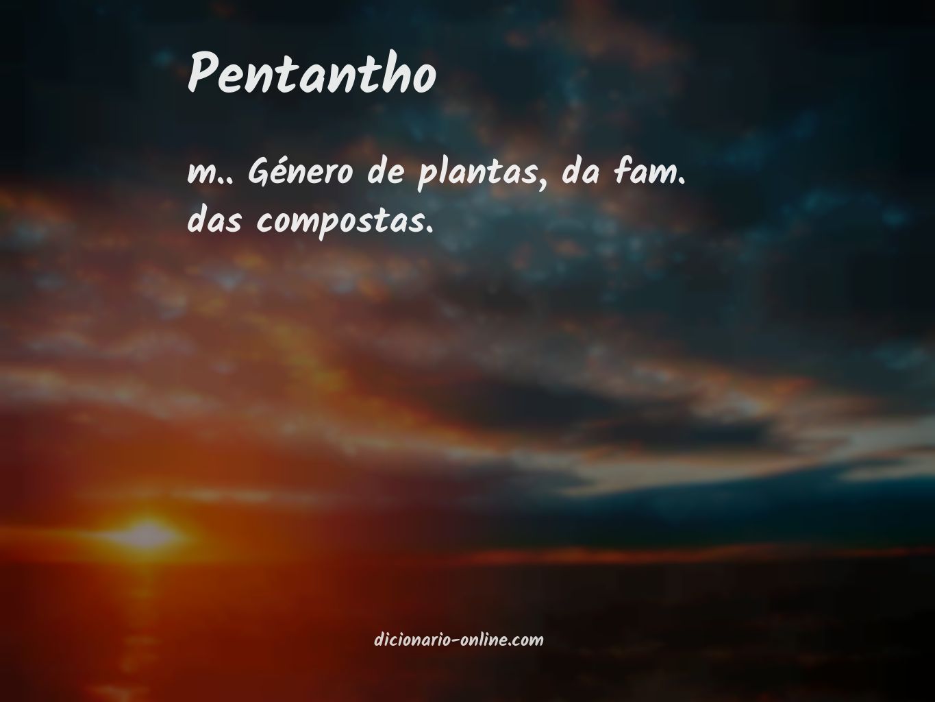 Significado de pentantho